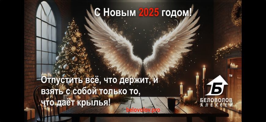 С Новым 2025 годом! – Отпустить всё, что держит, и взять с собой только то, что даёт крылья!